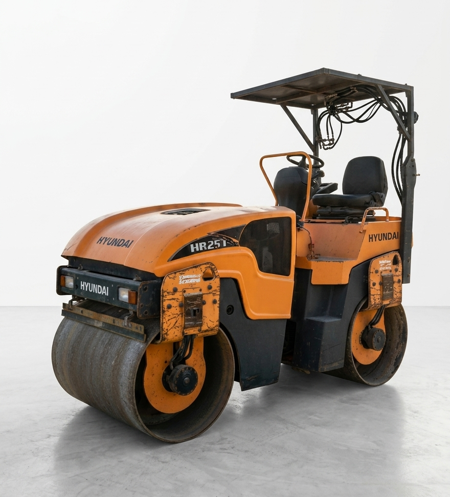 Hyundai HR25T 5-ton double barrel road roller by Golden Sky