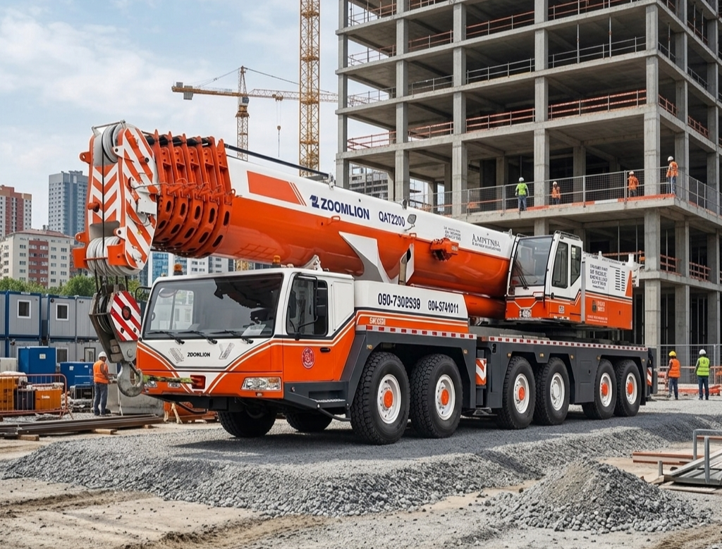 Zoomlion QAY220 220-ton all-terrain heavy duty crane